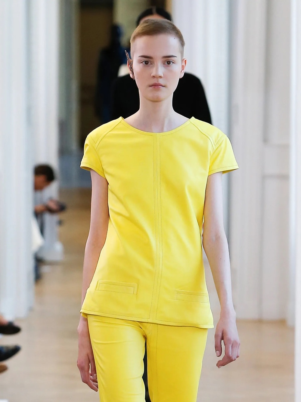 Courreges SS17 Wool and Silk Top
